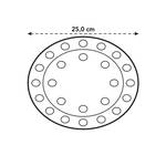 floorprotector rond 25cm transparant